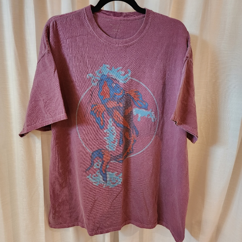 Urban Outfitters Koi Fish Overdyed Tshirt Dress